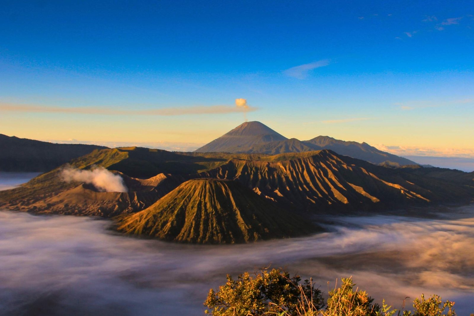 Mount Bromo sunrise tour view from Penanjakan viewpoint overlooking the caldera landscape in Bromo Tengger Semeru National Park