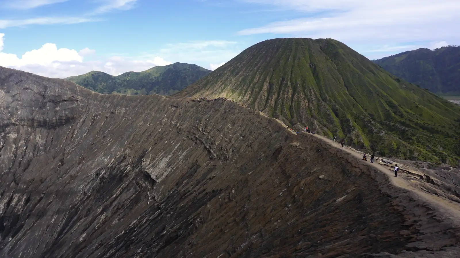 Tourists enjoying the Mount Bromo sunrise
